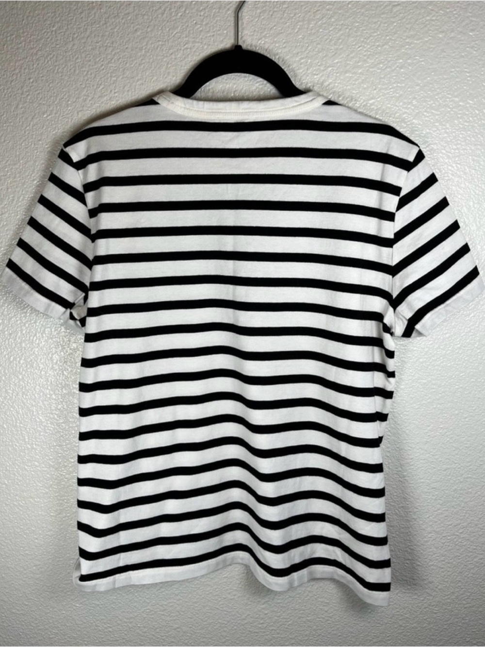 NWOT Madewell The Perfect Crewneck Tee Allday Jersey Striped Black White Medium - Picture 2 of 4